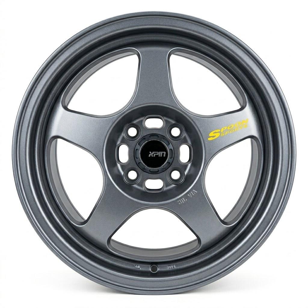 PACK 4 LLANTAS SPOON GRAFITO 4X100 R15 X 7